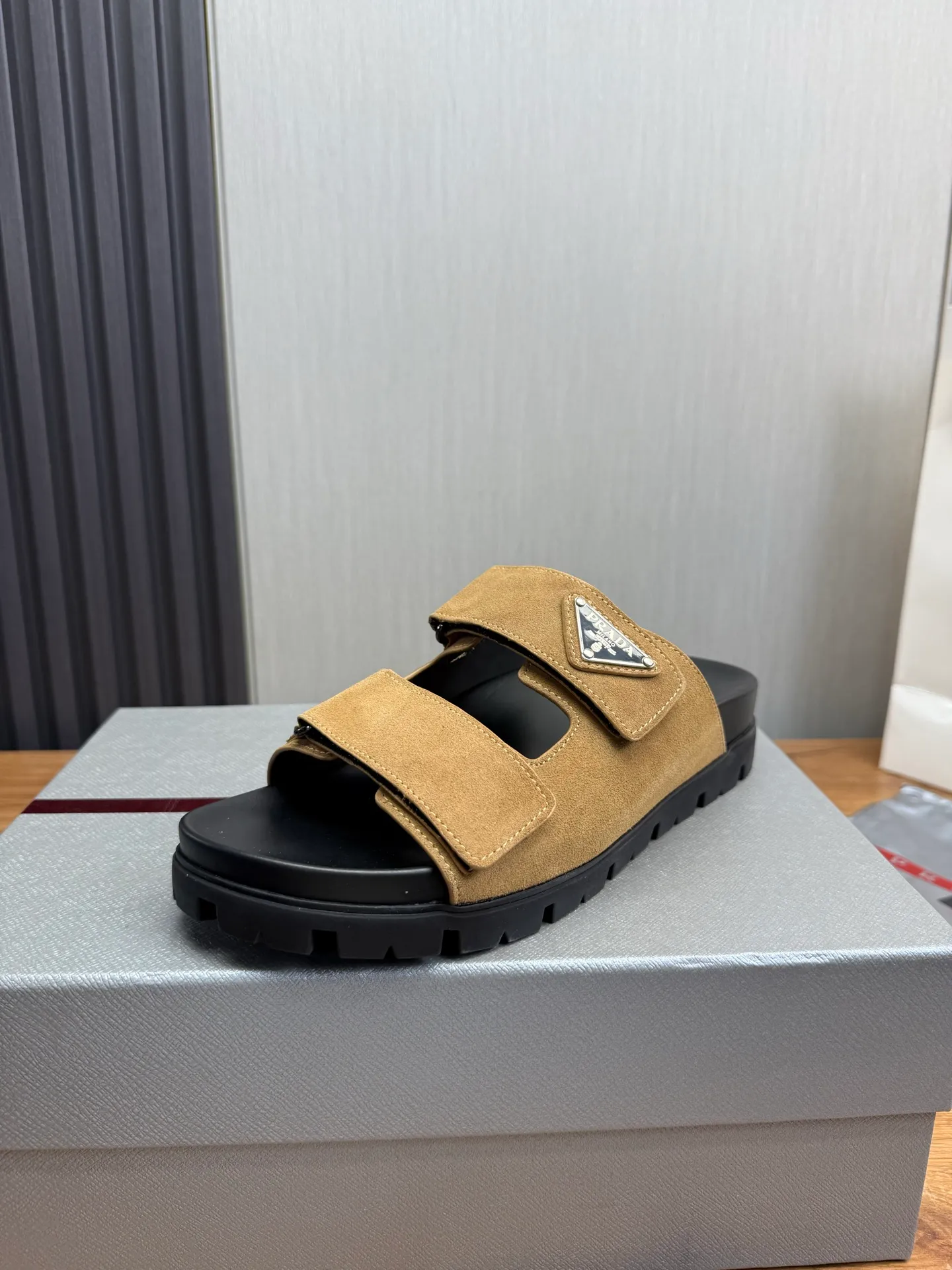 Men's shoes 💰440💰 ＰＲＡＤＡPrada - popular men's slippers hot sale 🔥 🩴Official website one to one production 38-45 sizes 45 46 🉑️Customized!